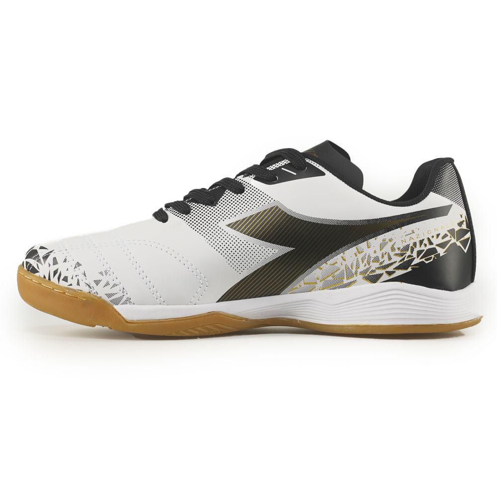 Diadora Tenis DFAF022-01 NAZIONALE ELITE FSA BrancoPretoDourado Sint -2-